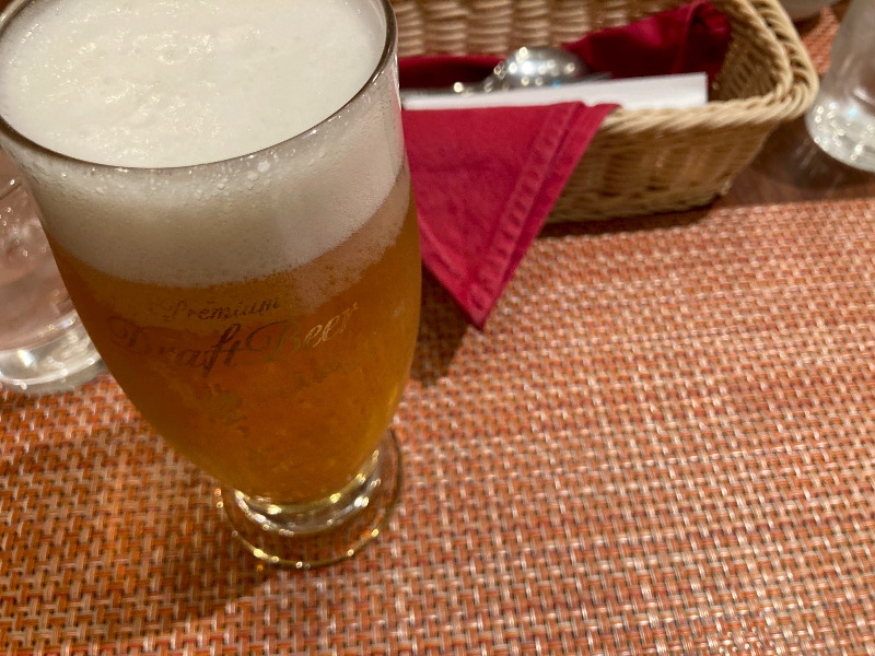 2026/04/29　ビールは大きめのグラスで提供される