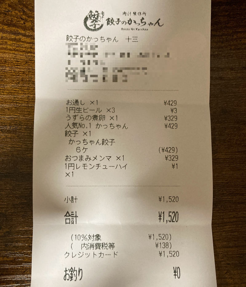 2026/08/02　この日は他に行く予定がある店が多かったためフードは控えめ