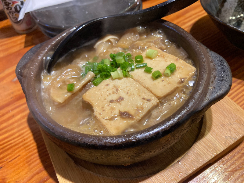 2026/08/02　土手焼き豆腐は熱々での提供