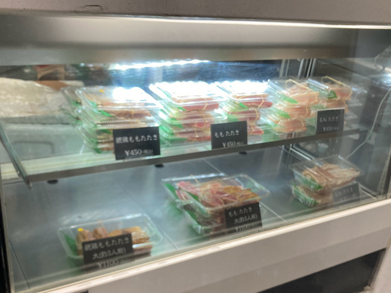 2026/08/02　店内およびテイクアウトで共通であるためケース内から注文
