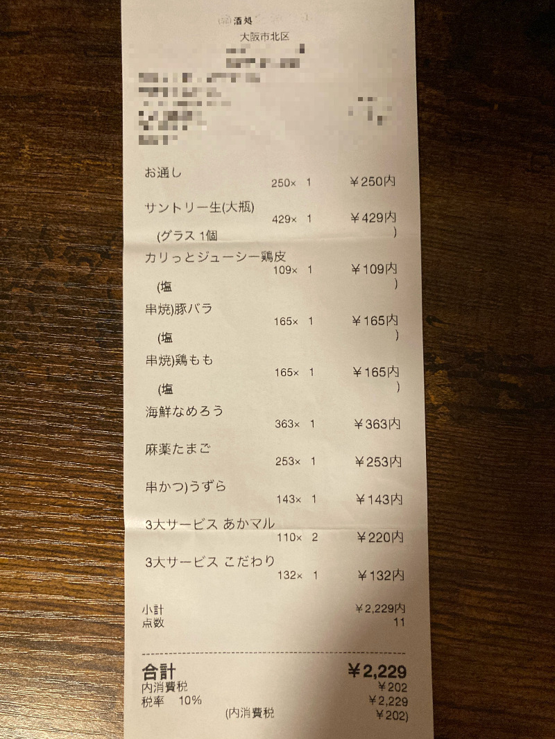 2026/09/04　1人で満足に食べ飲みしてこの価格